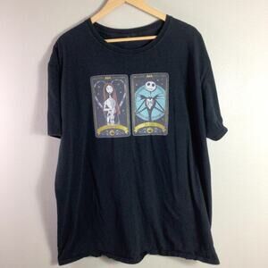 Tim Burton’s The Nightmare Before Christmas Jack Skeleton Shirt Black 2XL